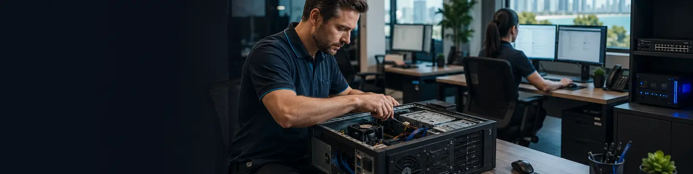 Gold Coast technician supporting office computers and business workstations